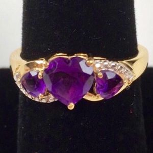 💜Genuine African Amethyst Ring💜